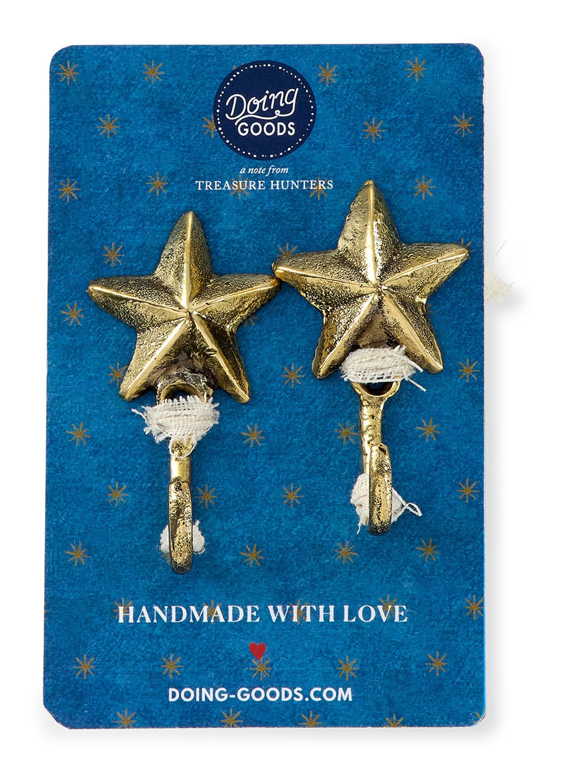 Doing Goods Supernova haak set van 2 - voorkant brons