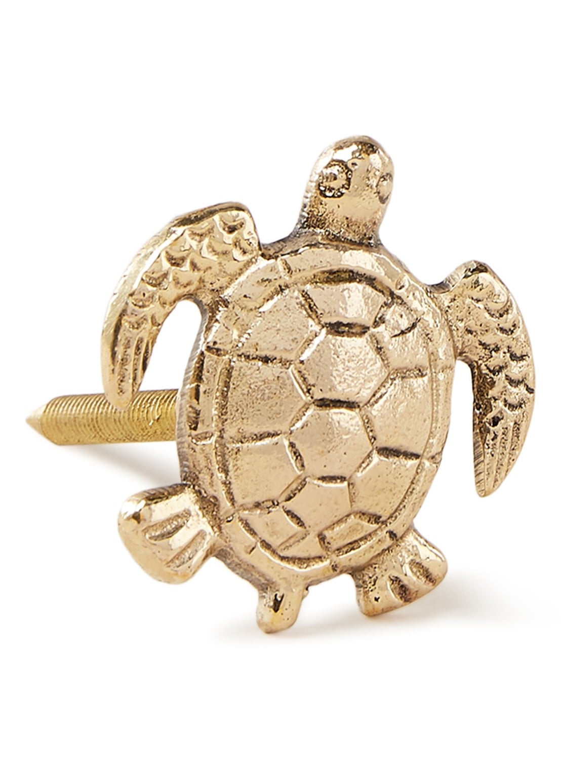 Doing Goods Tommy Turtle deurknop  - voorkant 3 goud
