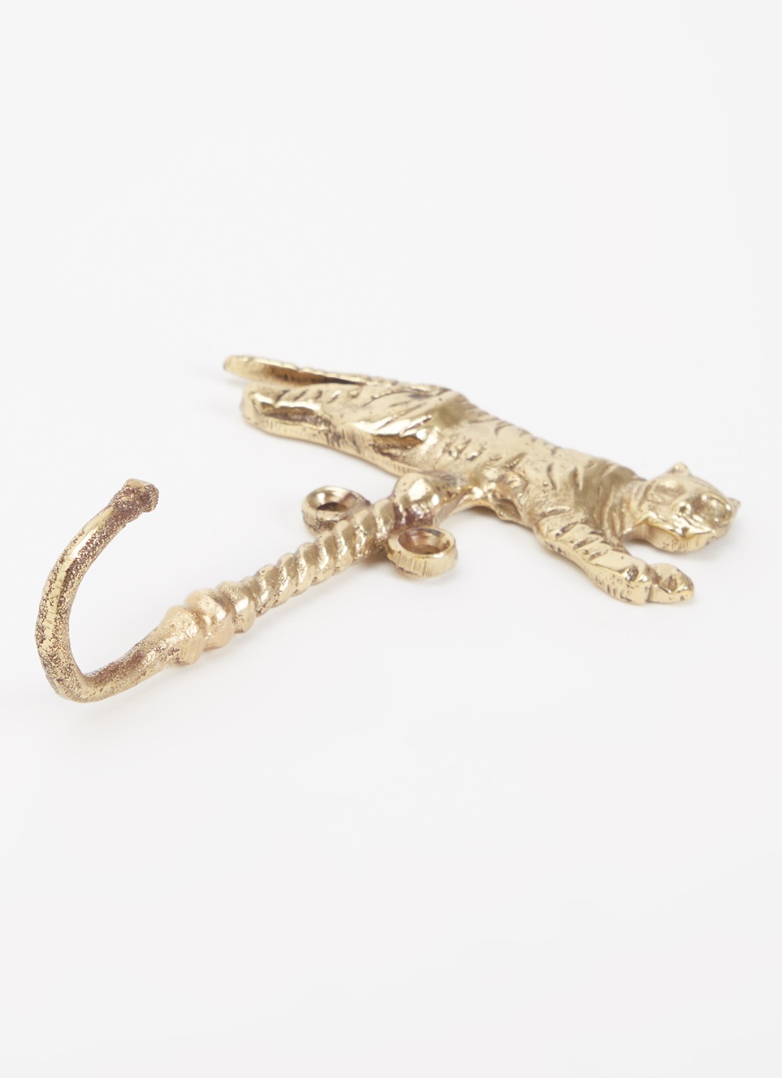 Doing Goods Tyler Tiger wandhaak - detail 2 goud