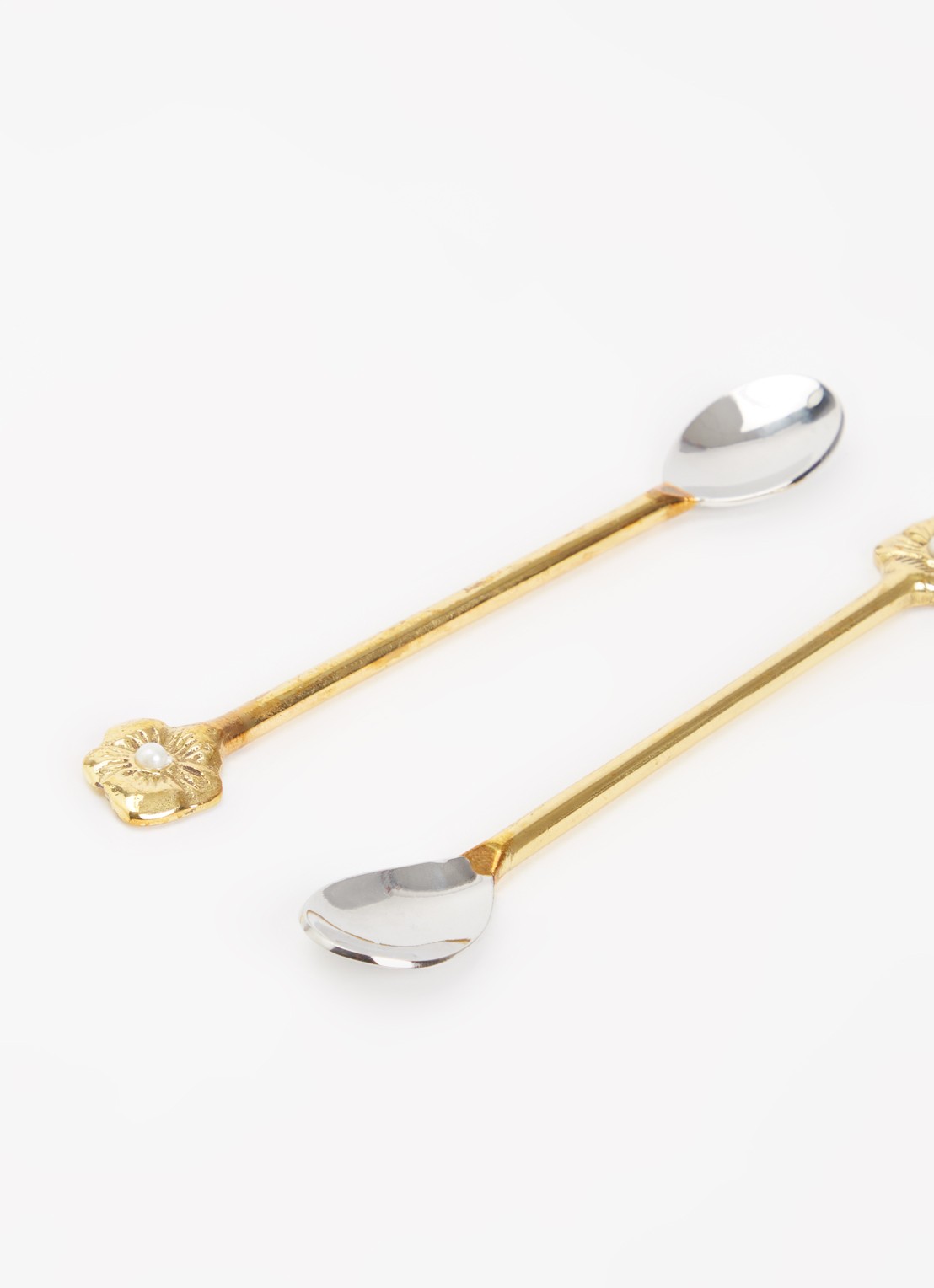Doing Goods Zoey Flower theelepel set van 2 - detail 2 goud