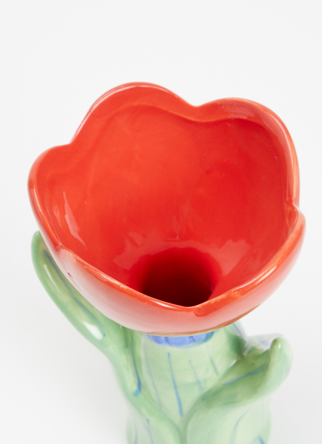 DOIY Bloom Small vaas 15 cm - voorkant 2 groen