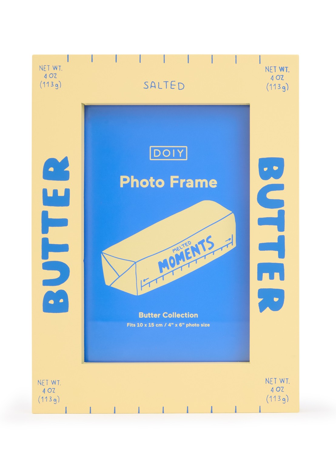 DOIY Butter fotolijst - voorkant vanillegeel