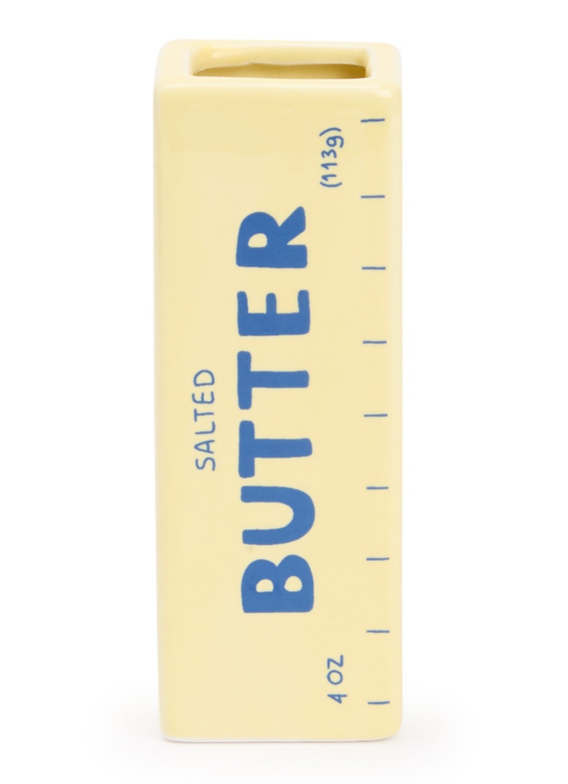 DOIY Butter vaas 12 cm - voorkant lichtgeel