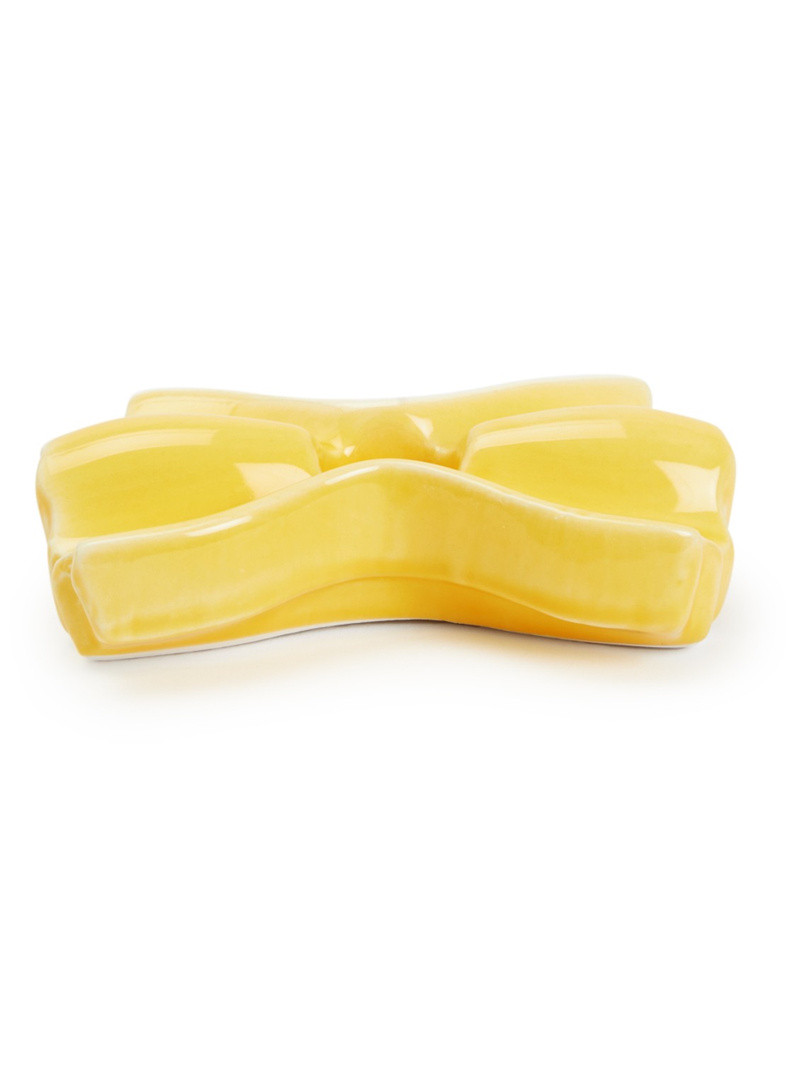 DOIY Farfalle kandelaar 3 cm - voorkant geel