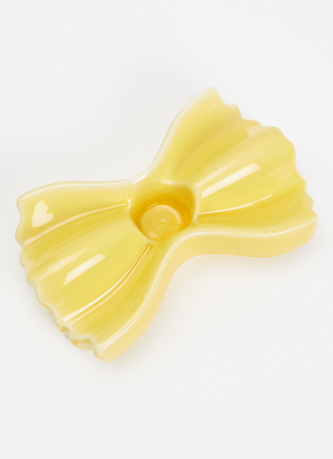 DOIY Farfalle kandelaar 3 cm - voorkant 2 geel