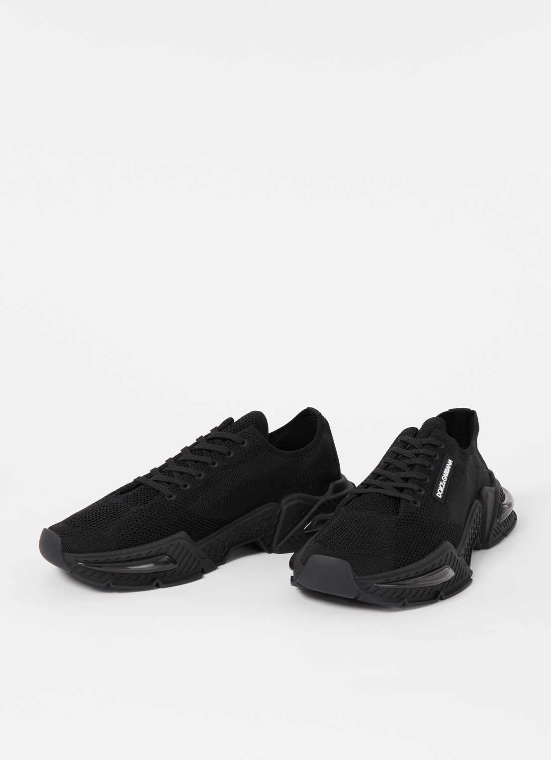Dolce & Gabbana Airmaster sneaker met gebreid bovenwerk - detail 3 zwart