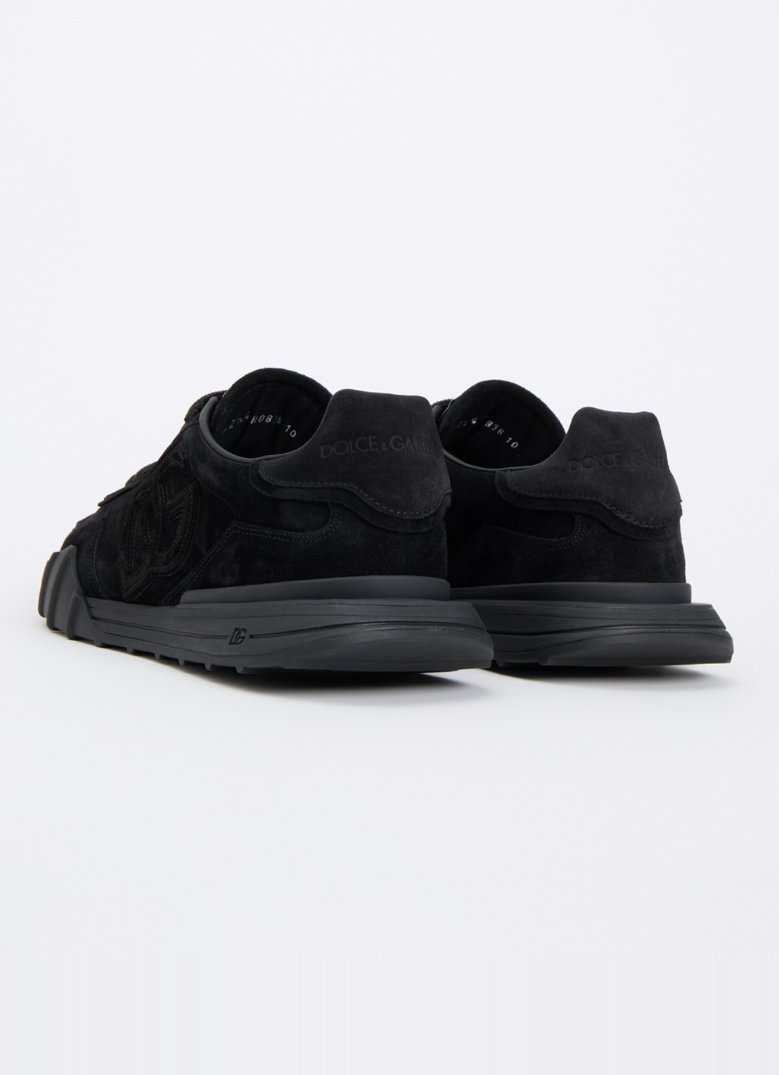 Dolce & Gabbana Athletic sneakers van kalfssuède - achterkant 2 zwart