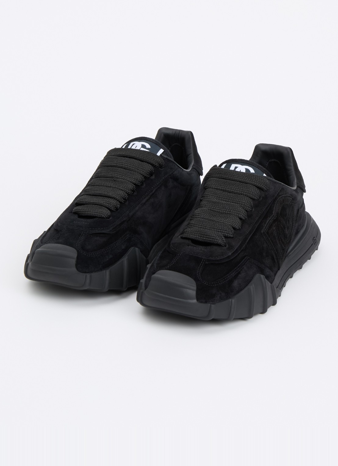 Dolce & Gabbana Athletic sneakers van kalfssuède - detail 3 zwart