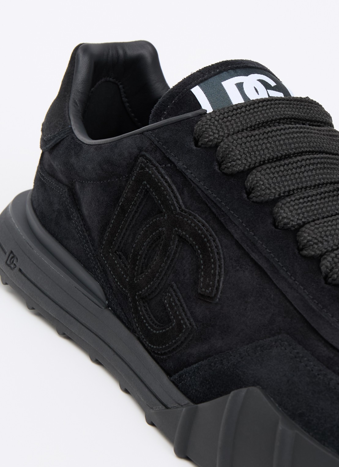 Dolce & Gabbana Athletic sneakers van kalfssuède - detail 6 zwart