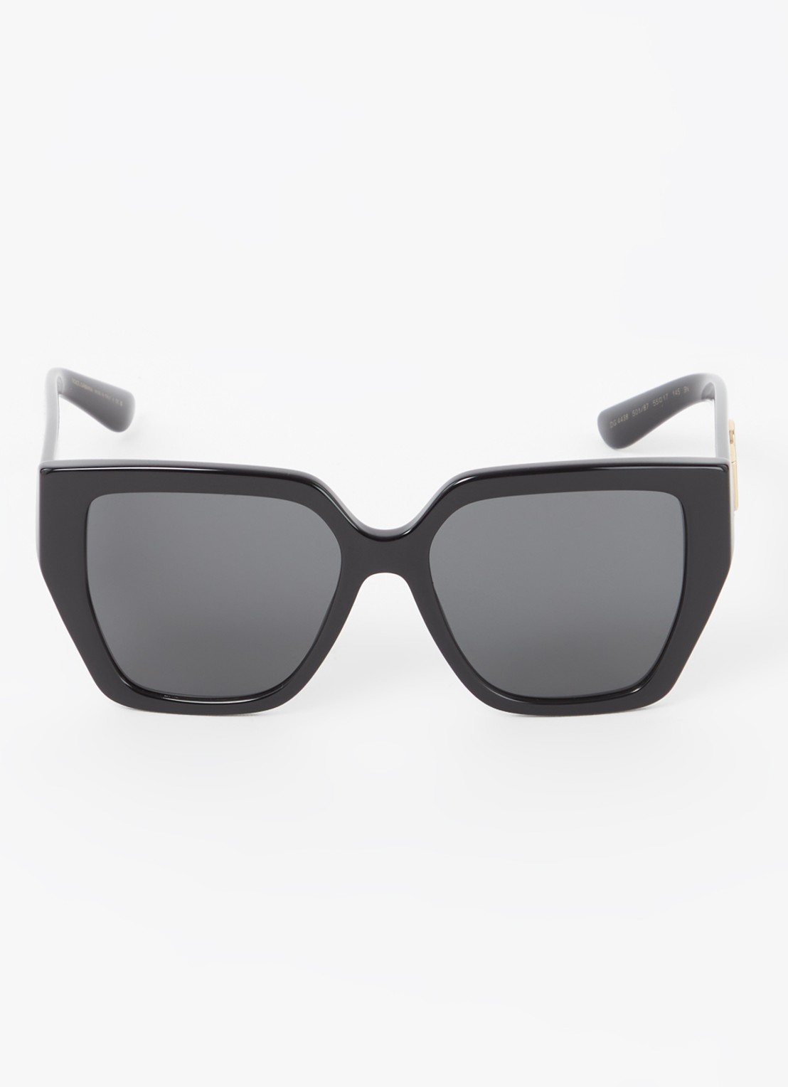 Dolce & Gabbana Barocco zonnebril DG4438 - detail zwart