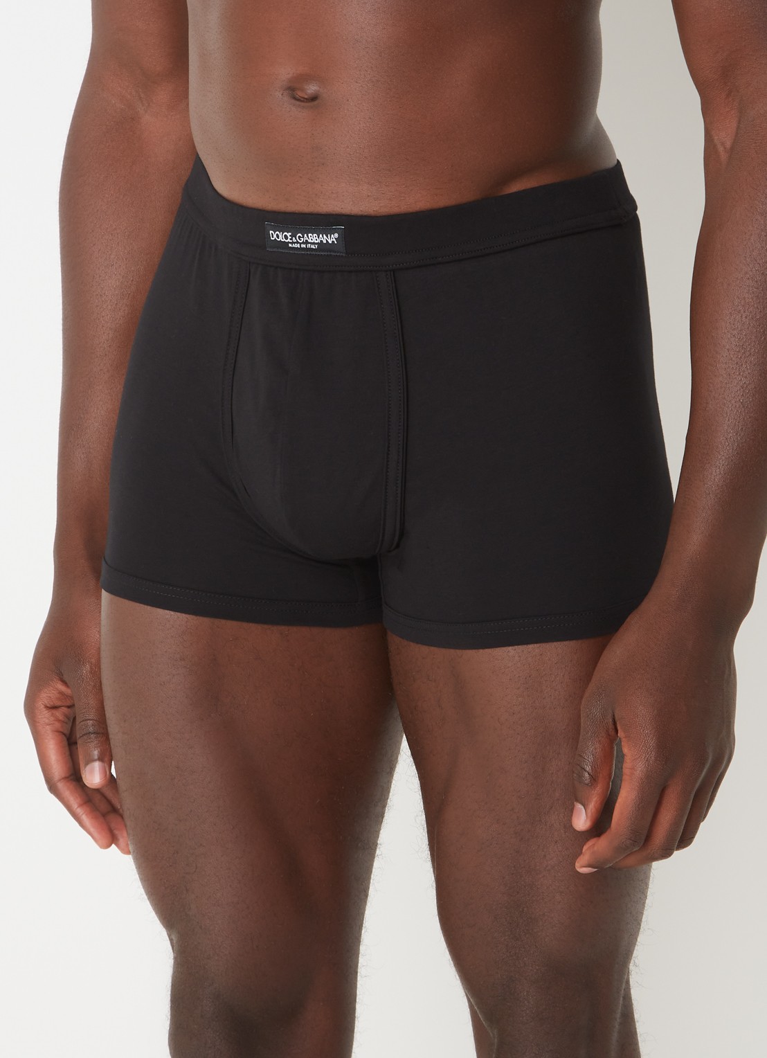 Dolce & Gabbana Boxerhort met logoband - detail 3 zwart