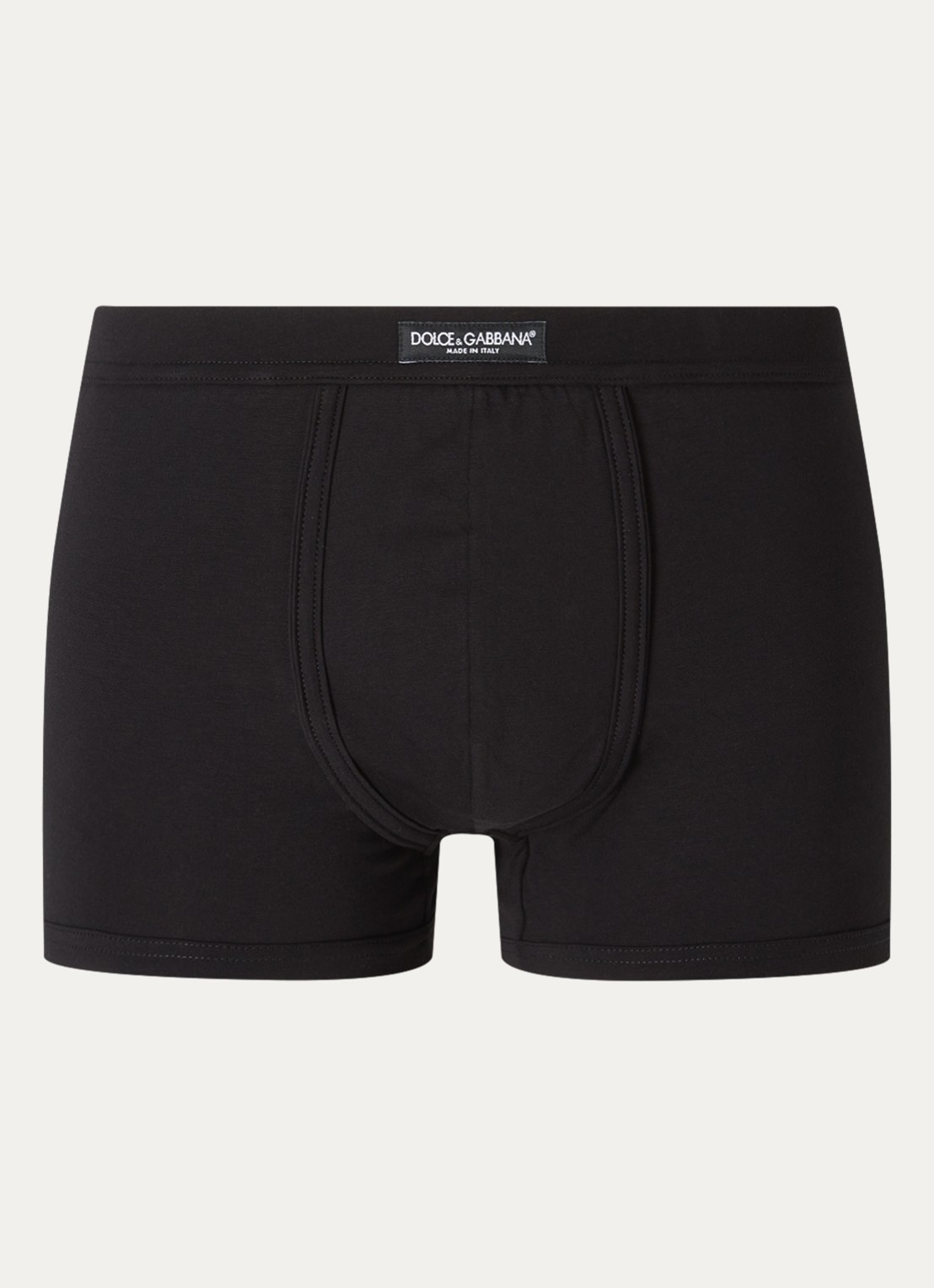 Dolce & Gabbana Boxerhort met logoband - voorkant zwart