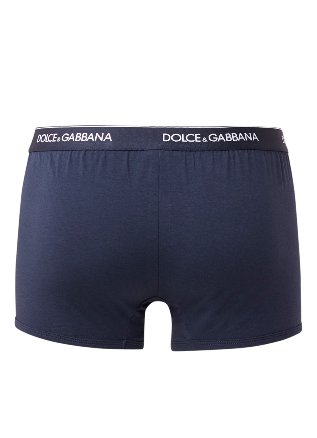 Dolce & Gabbana Boxershorts met logoband in 2-pack - achterkant 3 donkerblauw