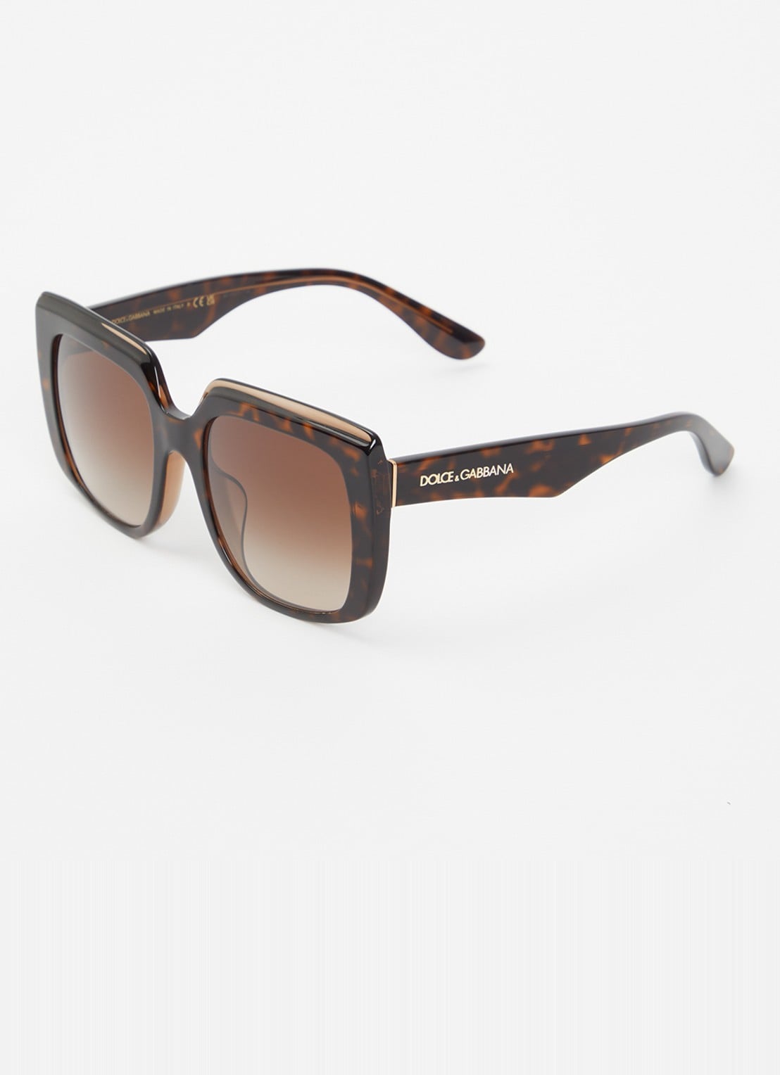 Dolce & Gabbana Butterfly zonnebril DG4414F - voorkant 4 donkerbruin