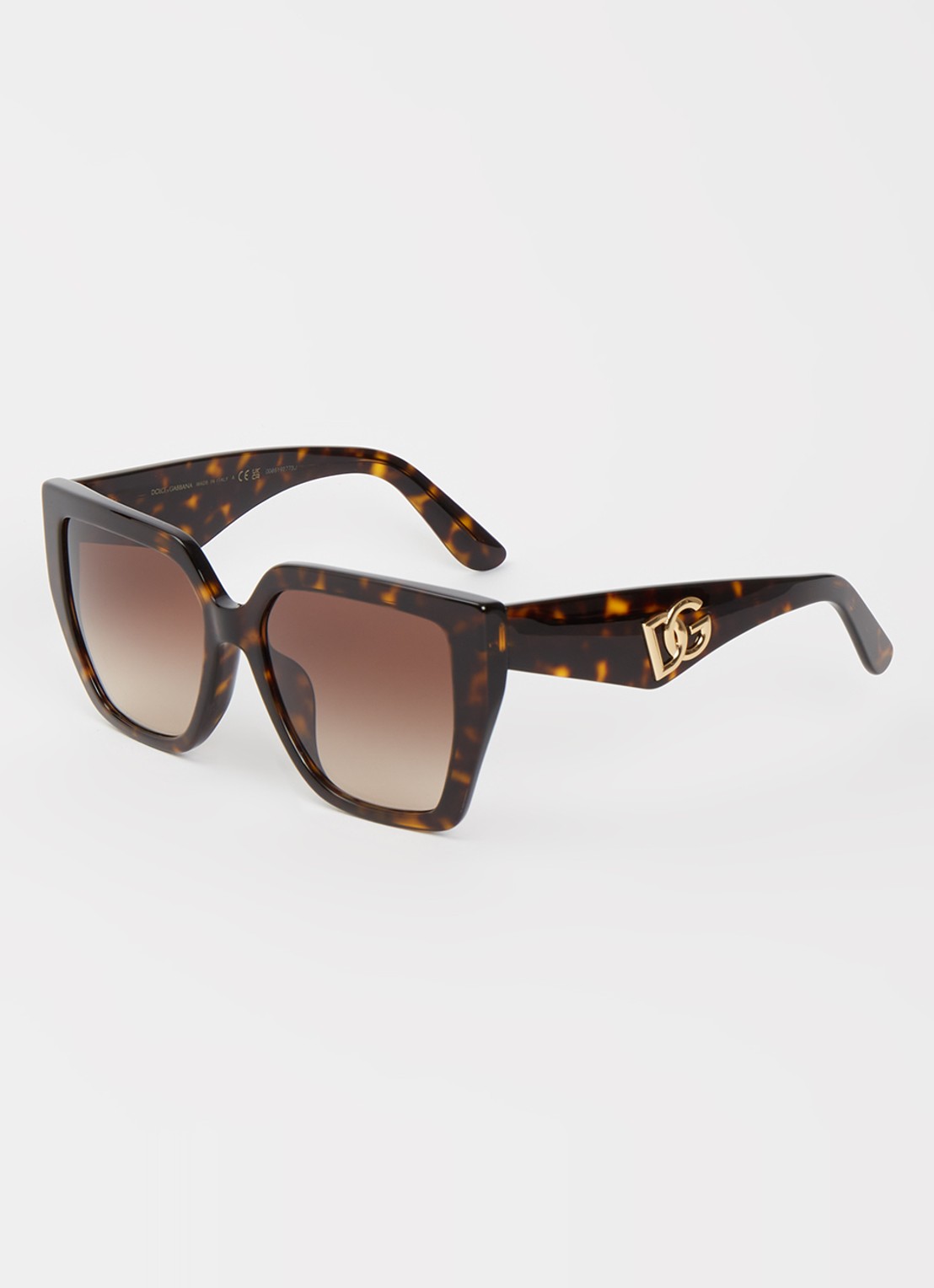 Dolce & Gabbana Butterfly zonnebril DG4439F - voorkant 4 donkerbruin