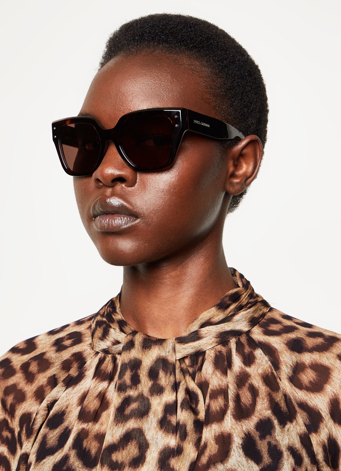 Dolce & Gabbana Butterfly zonnebril DG4471 - voorkant 5 bruin