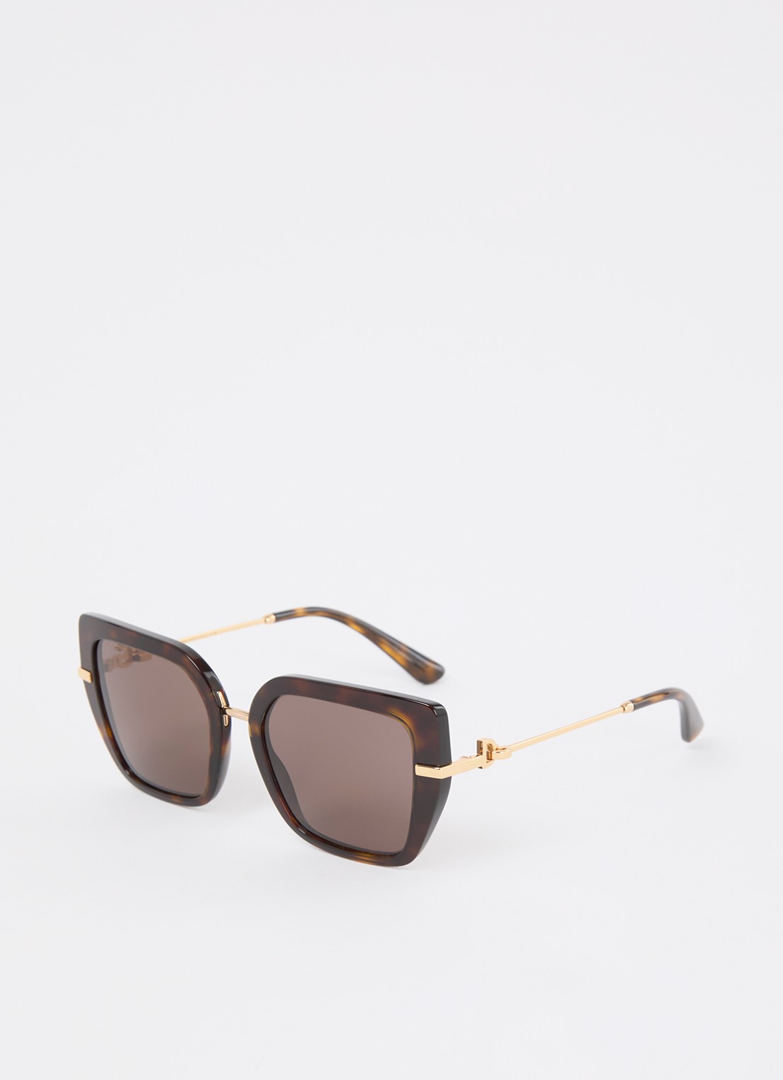 Dolce & Gabbana Butterfly zonnebril DG4474  - voorkant 4 donkerbruin