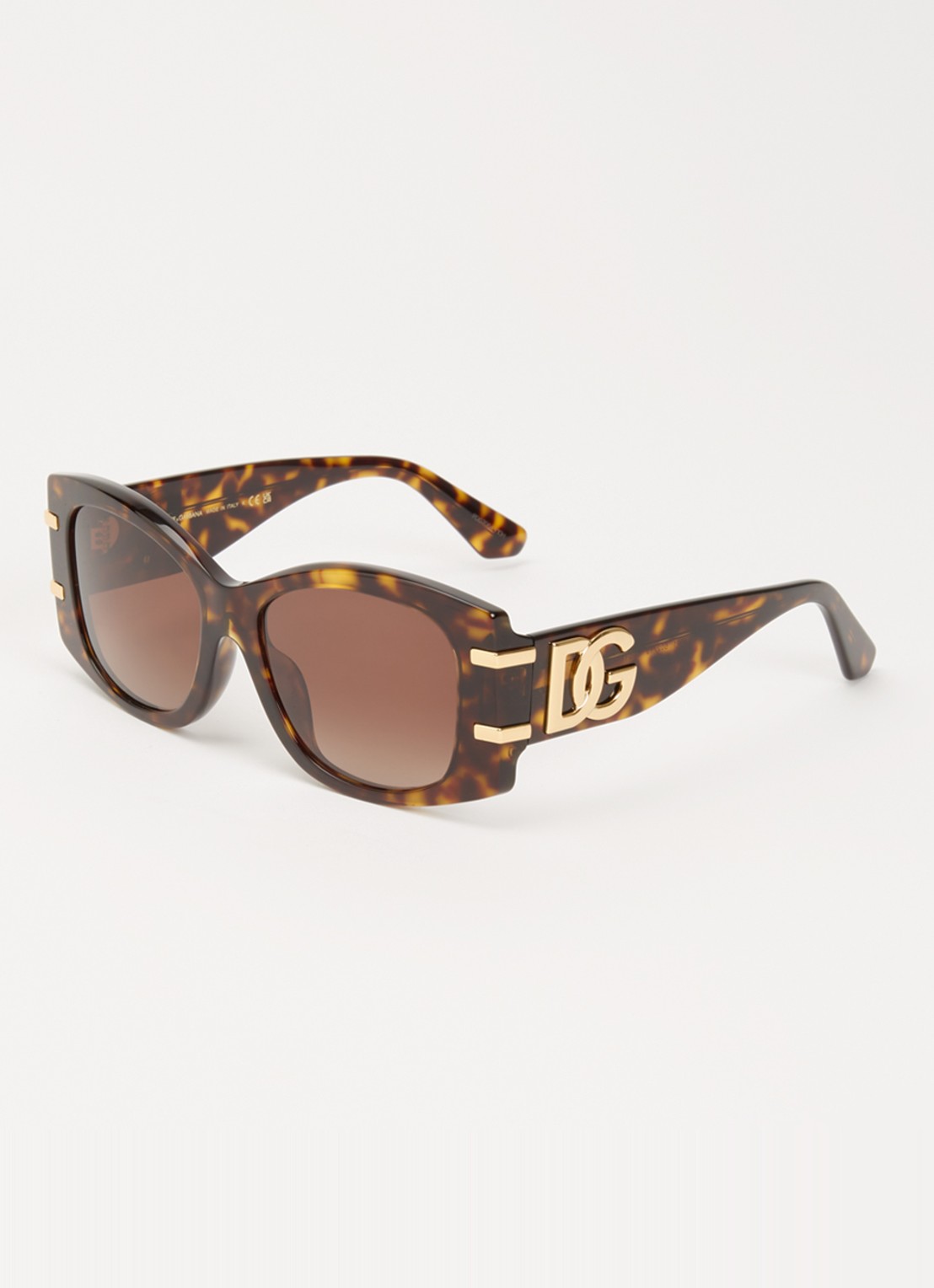 Dolce & Gabbana Butterfly zonnebril DG4501 - voorkant 4 donkerbruin