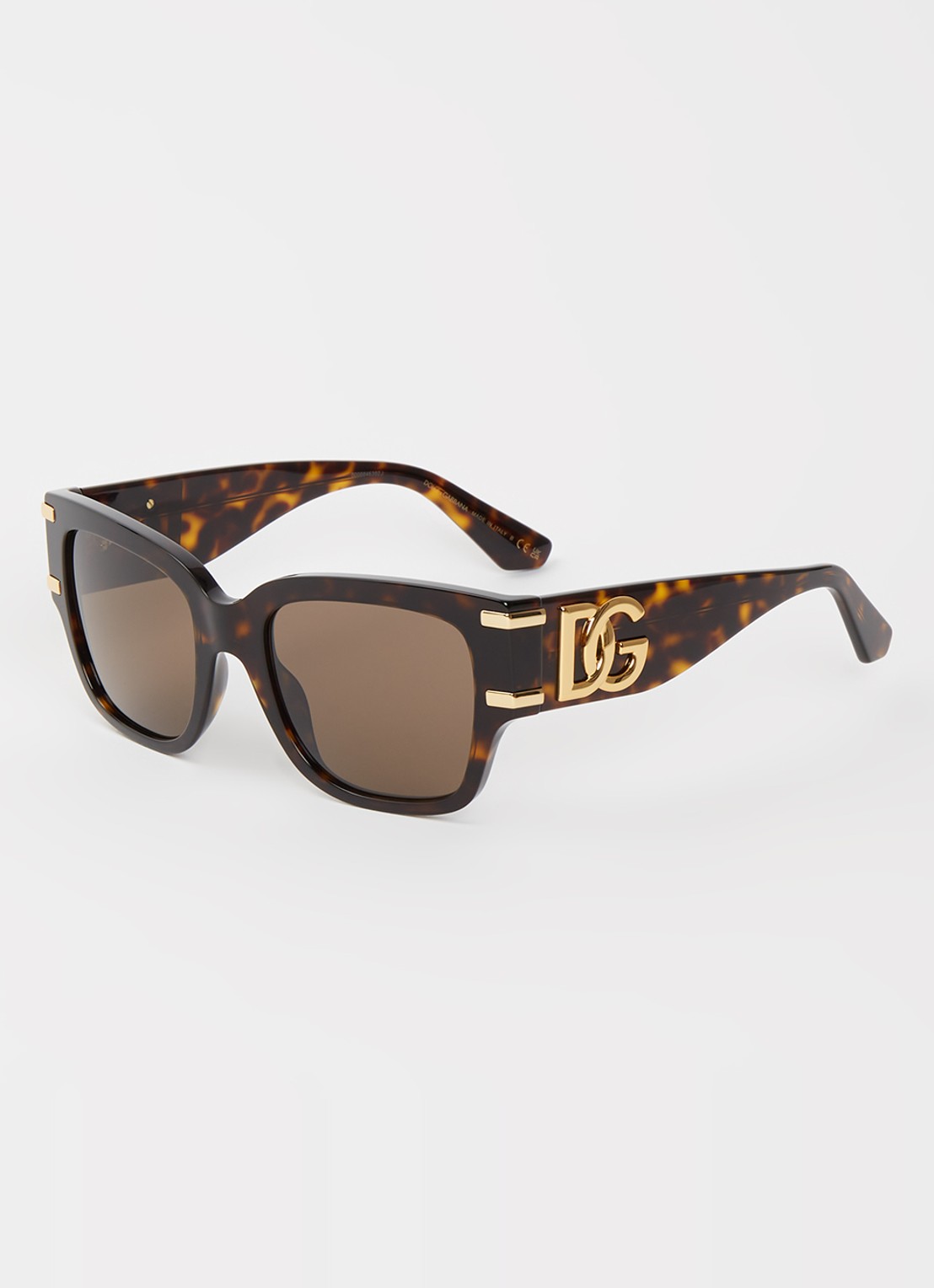 Dolce & Gabbana Butterfly zonnebril DG4563 - voorkant 4 donkerbruin