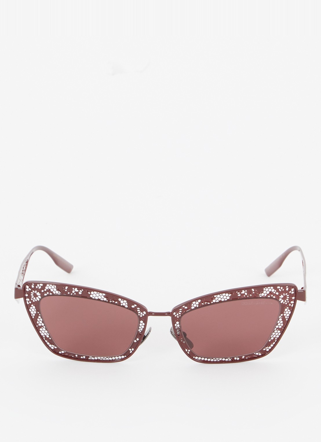 Dolce & Gabbana Cat Eye zonnebril DG2311 - detail bordeauxrood