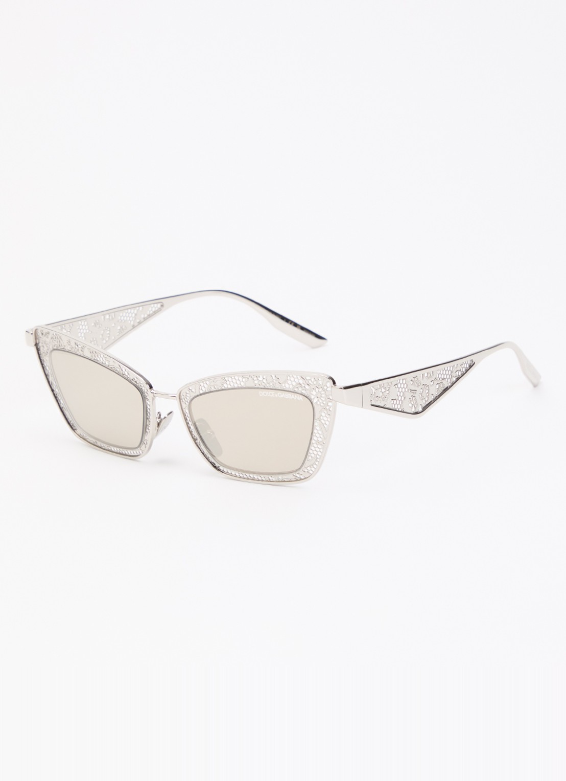 Dolce & Gabbana Cat Eye zonnebril DG2311 - voorkant 4 zilver