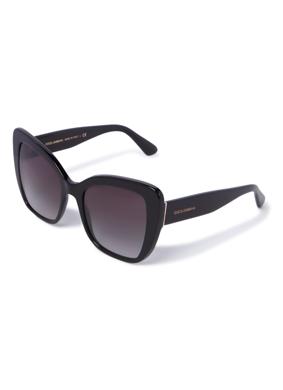 Dolce & Gabbana Cat Eye zonnebril DG4348 - voorkant zwart