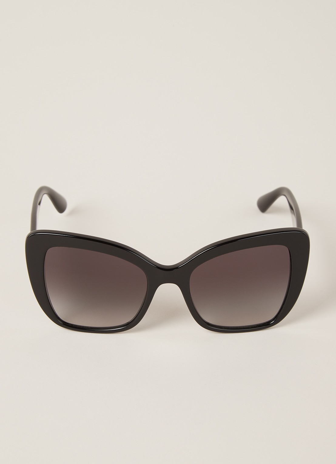 Dolce & Gabbana Cat Eye zonnebril DG4348 - voorkant 2 zwart