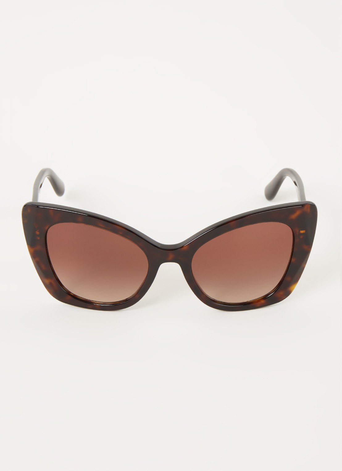 Dolce & Gabbana Cat Eye zonnebril DG4405 - voorkant 4 bruin