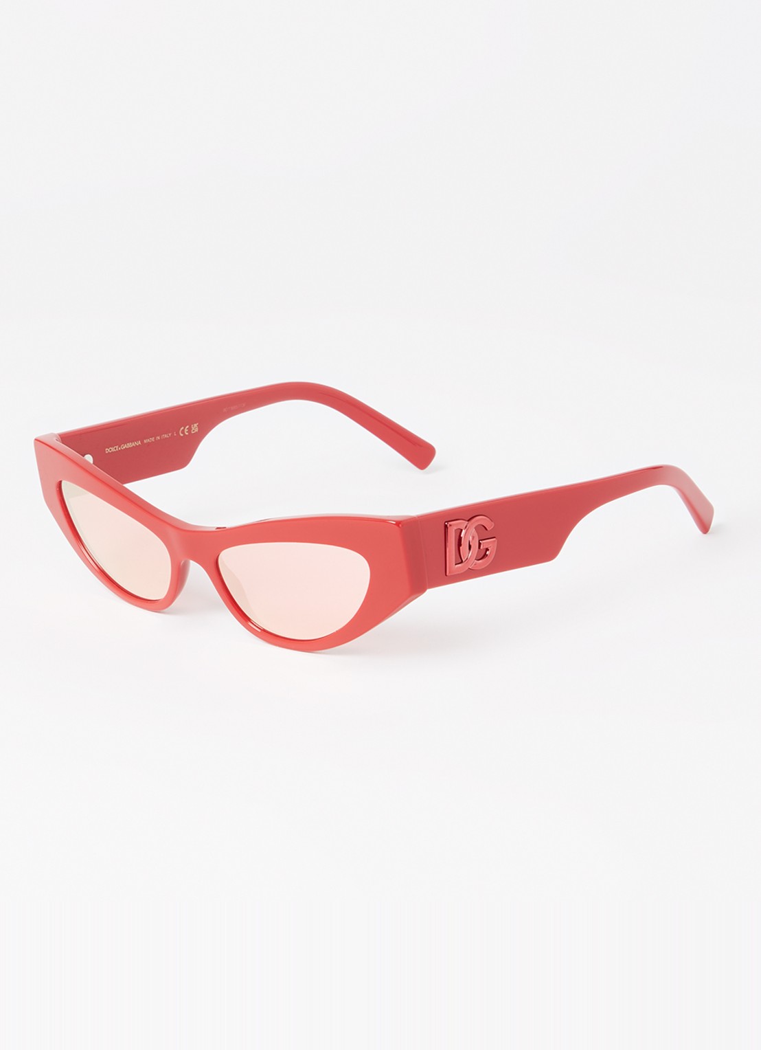 Dolce & Gabbana Cat Eye zonnebril DG4450  - voorkant rood