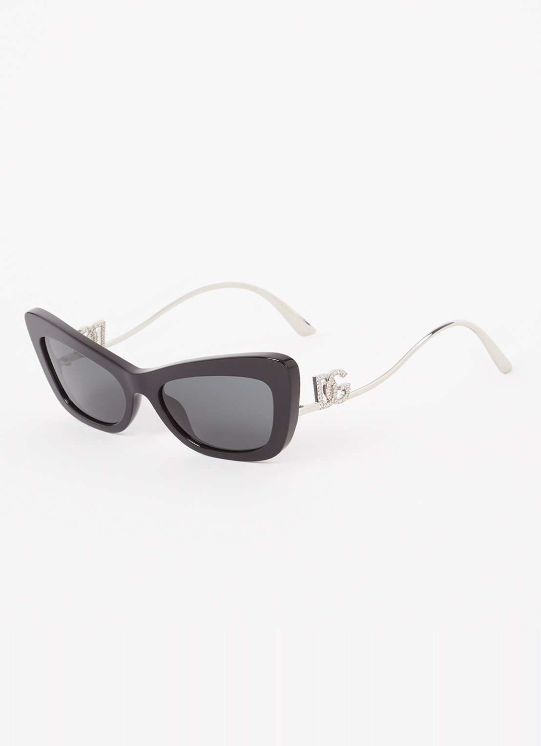 Dolce & Gabbana Cat Eye zonnebril DG4467B - voorkant zwart