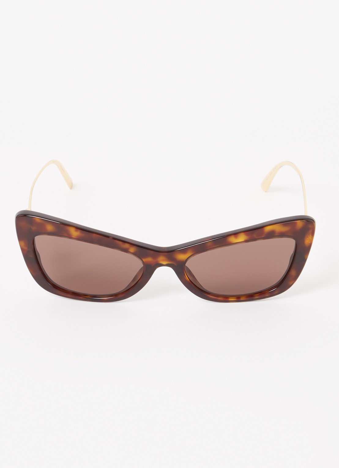Dolce & Gabbana Cat Eye zonnebril DG4467B - detail 3 donkerbruin