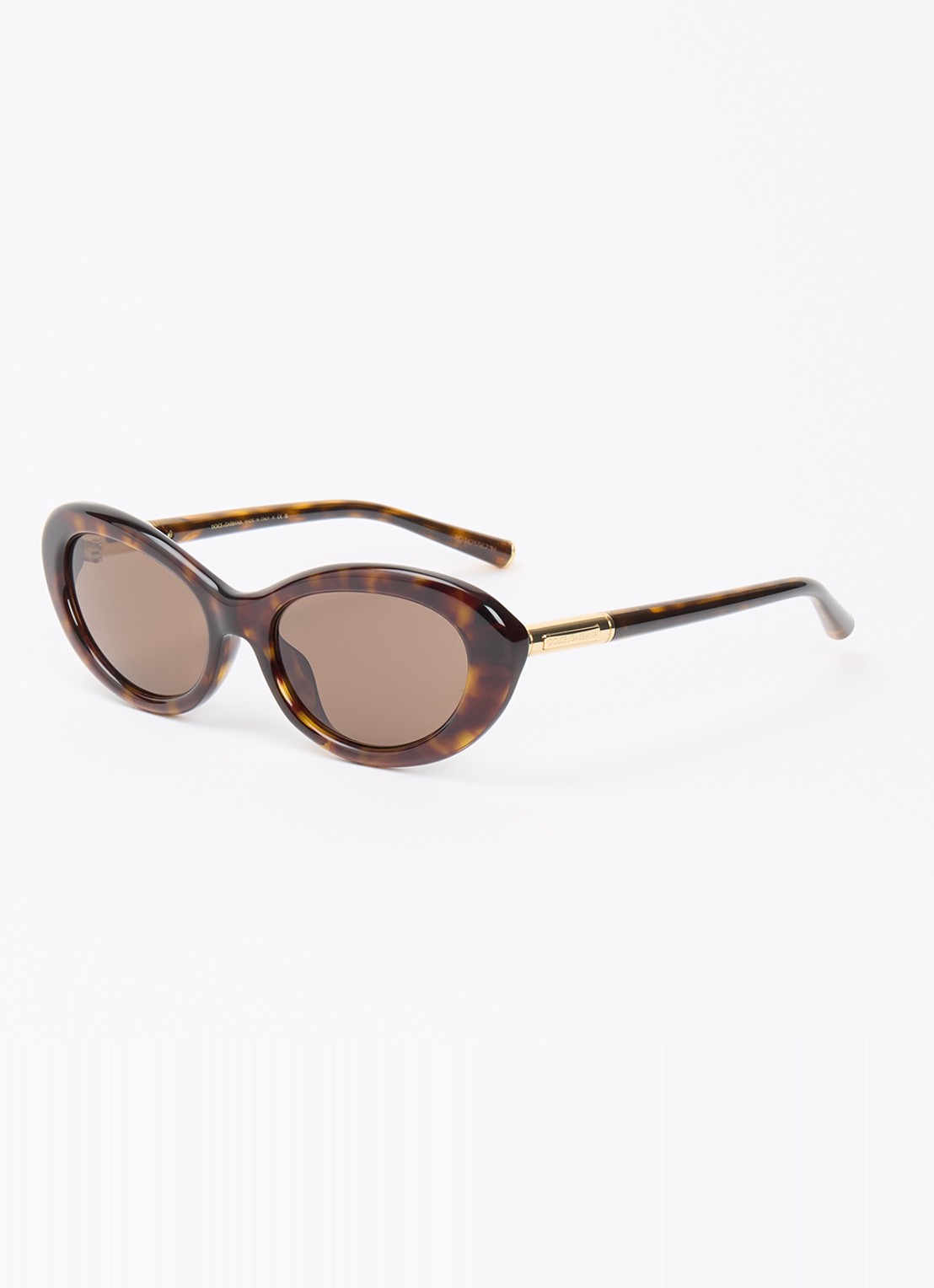 Dolce & Gabbana Cat Eye zonnebril DG4519 - voorkant 4 donkerbruin
