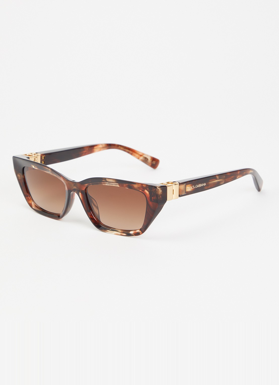 Dolce & Gabbana Cat Eye zonnebril DG4532 - voorkant 4 bruin