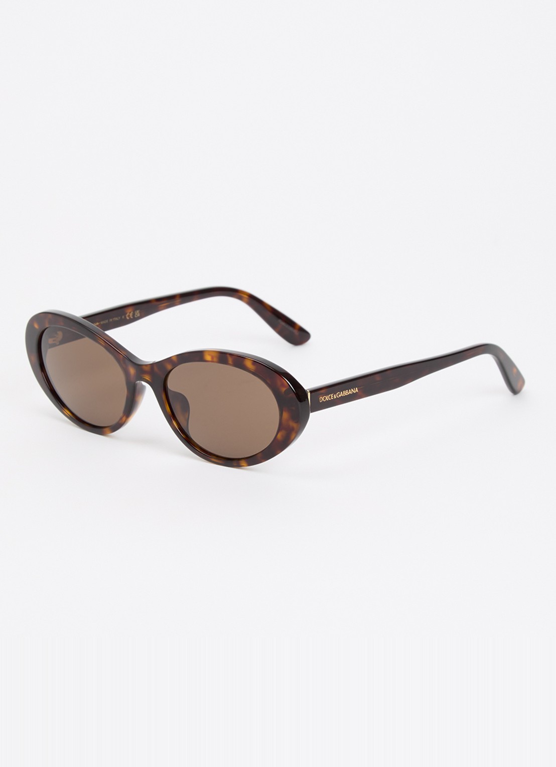 Dolce & Gabbana Cat Eye zonnebril DG4570 - voorkant donkerbruin