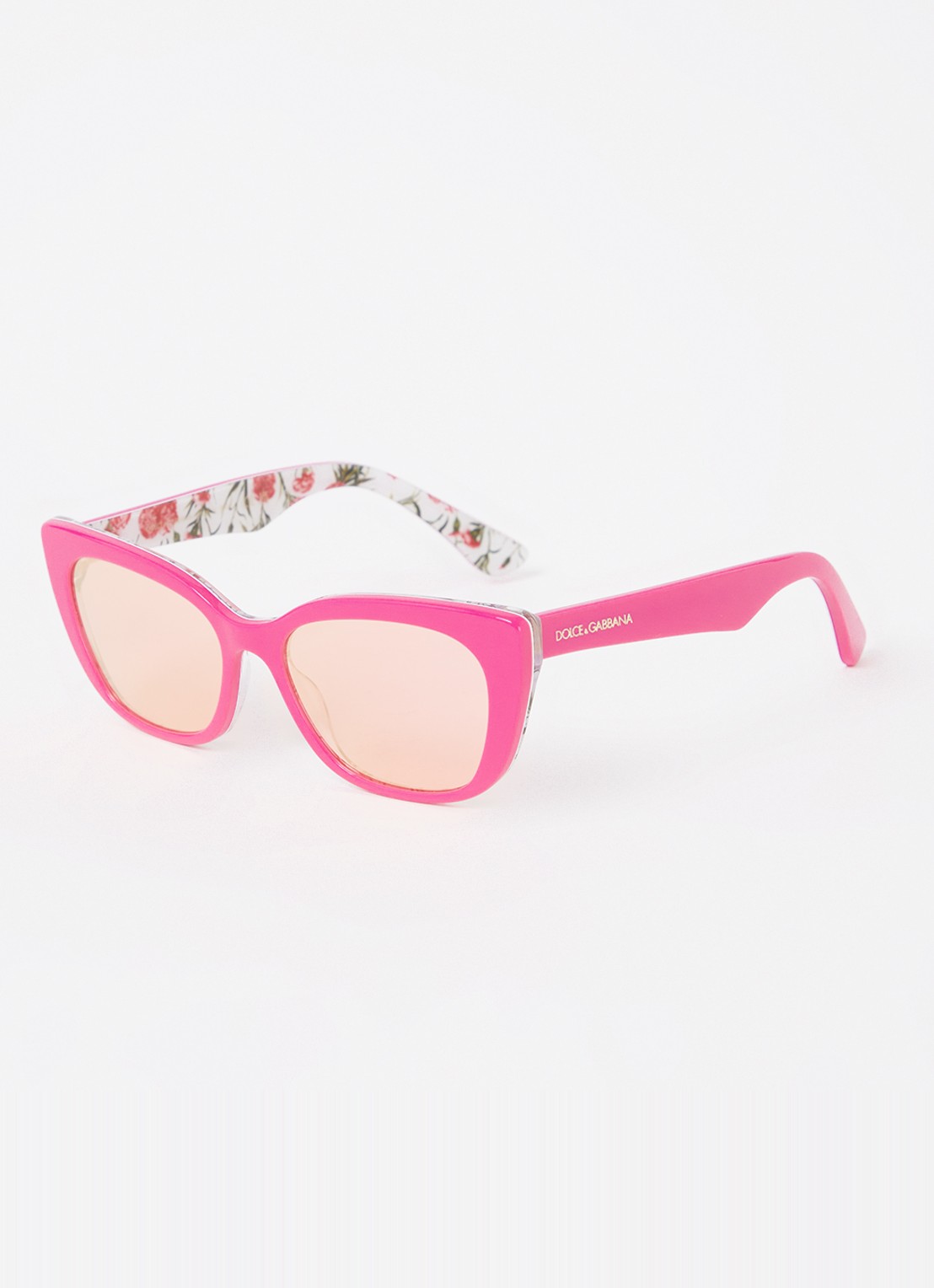 Dolce & Gabbana Cat Eye zonnebril DX4427 - voorkant roze