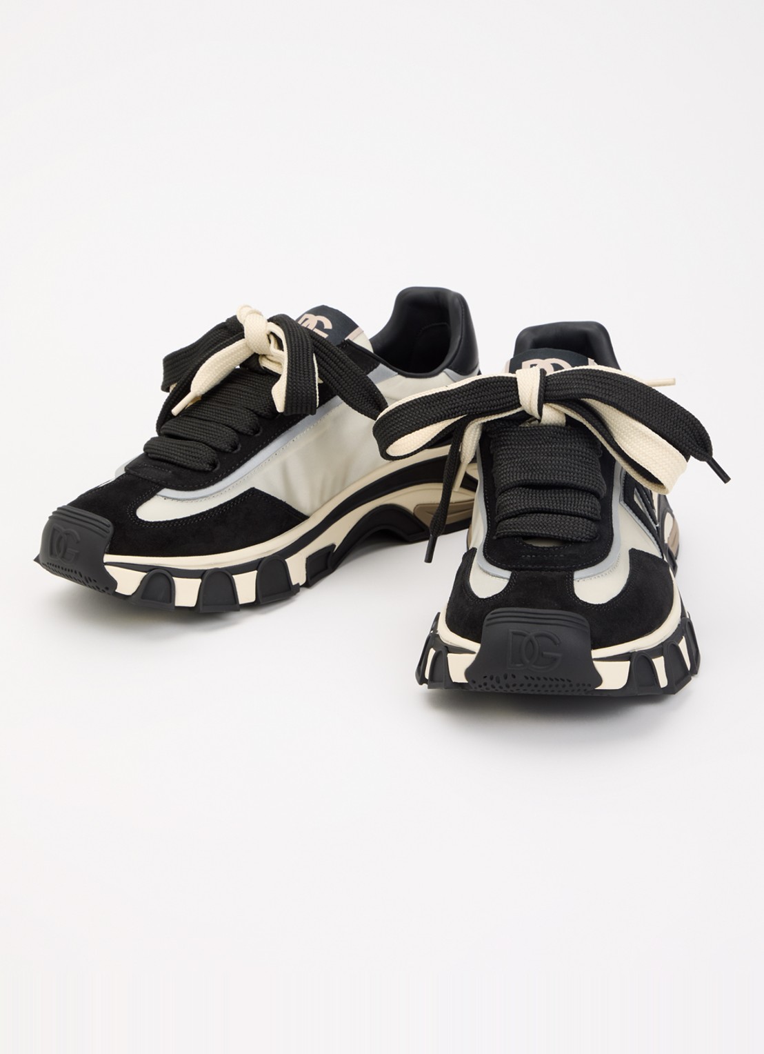 Dolce & Gabbana Country sneaker met details kalfssuède - detail 3 zwart
