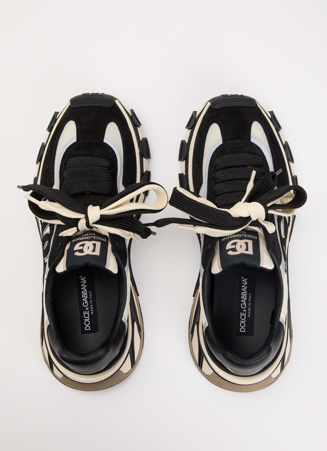 Dolce & Gabbana Country sneaker met details kalfssuède - detail 4 zwart