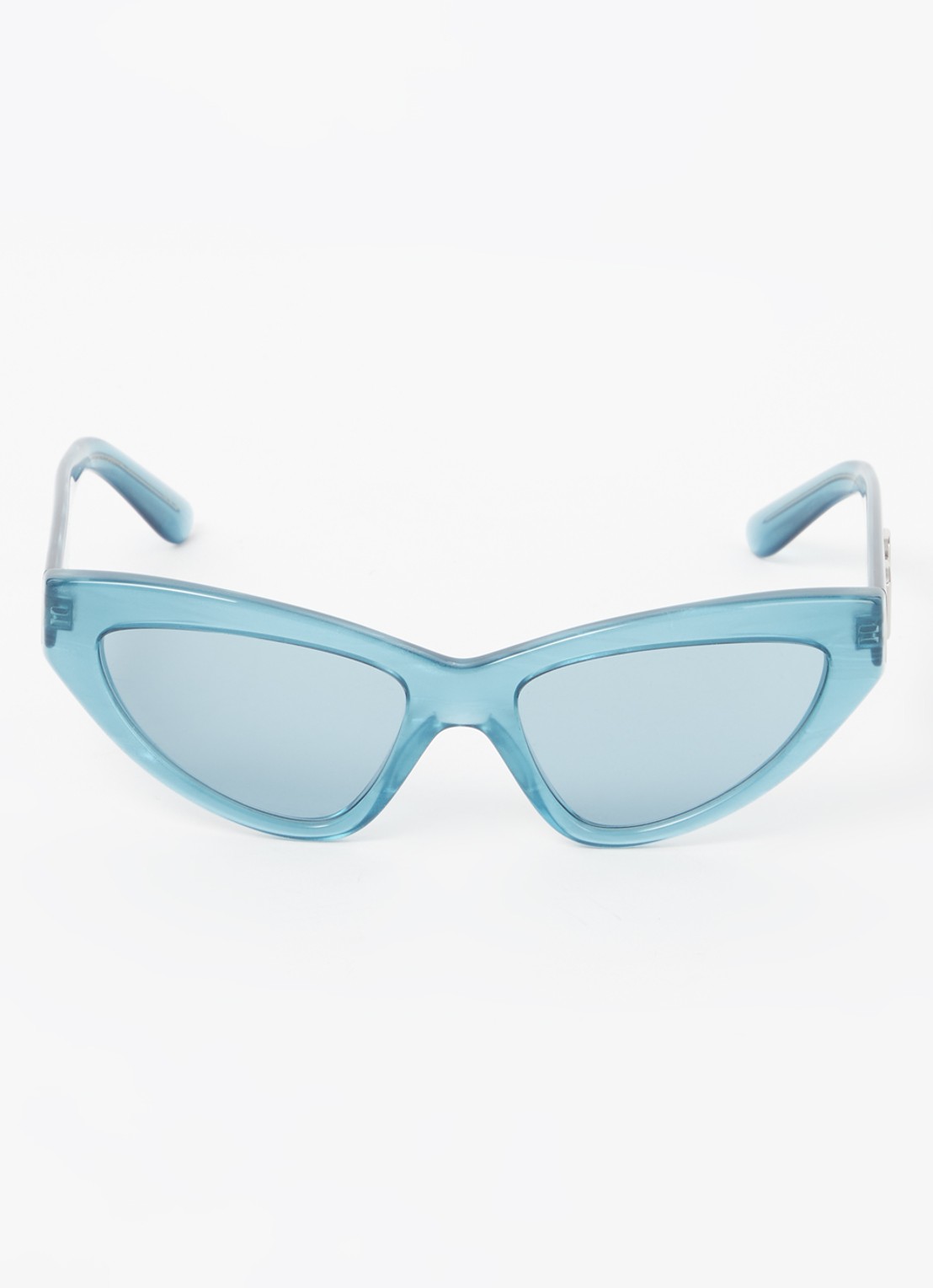 Dolce & Gabbana Crossed zonnebril DG4439 - detail blauw