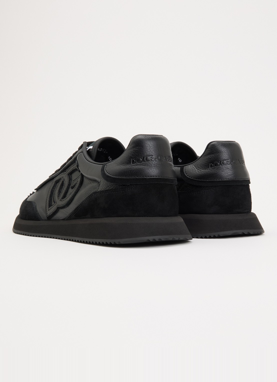 Dolce & Gabbana Cushion sneaker van kalfsleer - achterkant 3 zwart