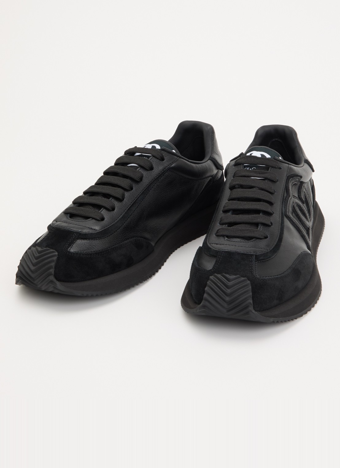 Dolce & Gabbana Cushion sneaker van kalfsleer - detail 4 zwart