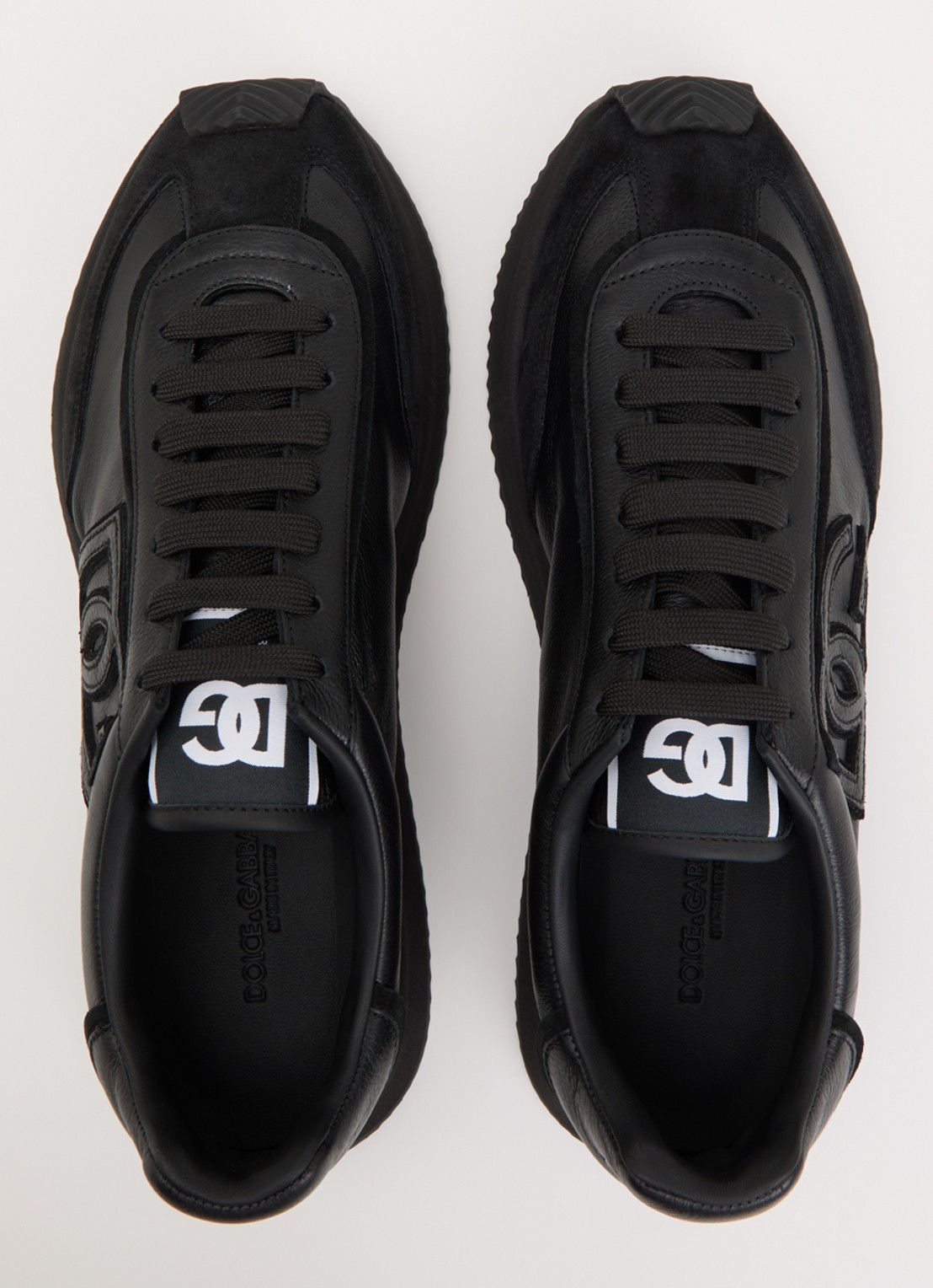 Dolce & Gabbana Cushion sneaker van kalfsleer - detail 5 zwart