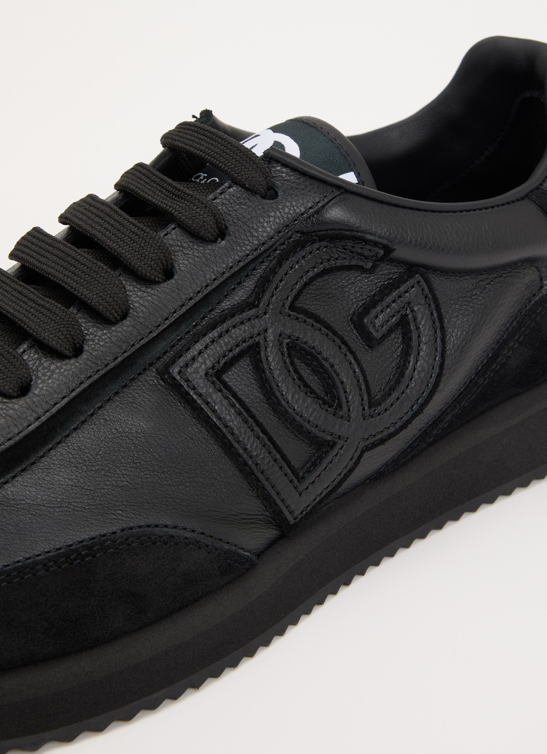Dolce & Gabbana Cushion sneaker van kalfsleer - detail 7 zwart