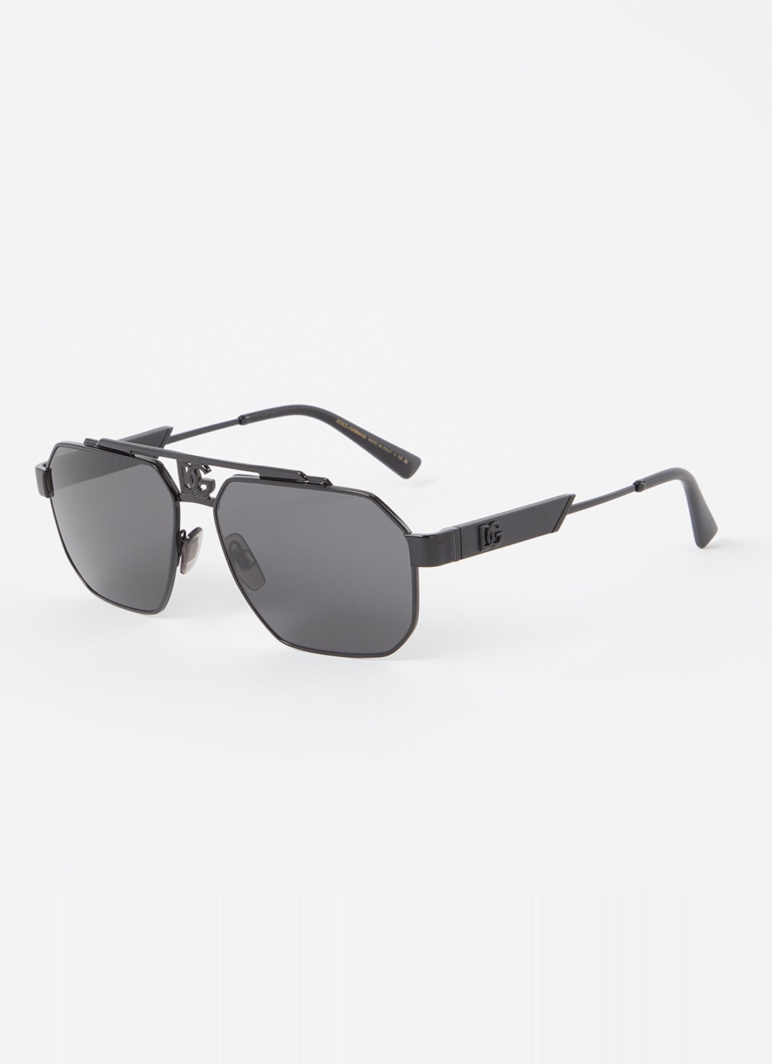 Dolce & Gabbana Dark Sicily zonnebril DG2294  - voorkant 4 zwart