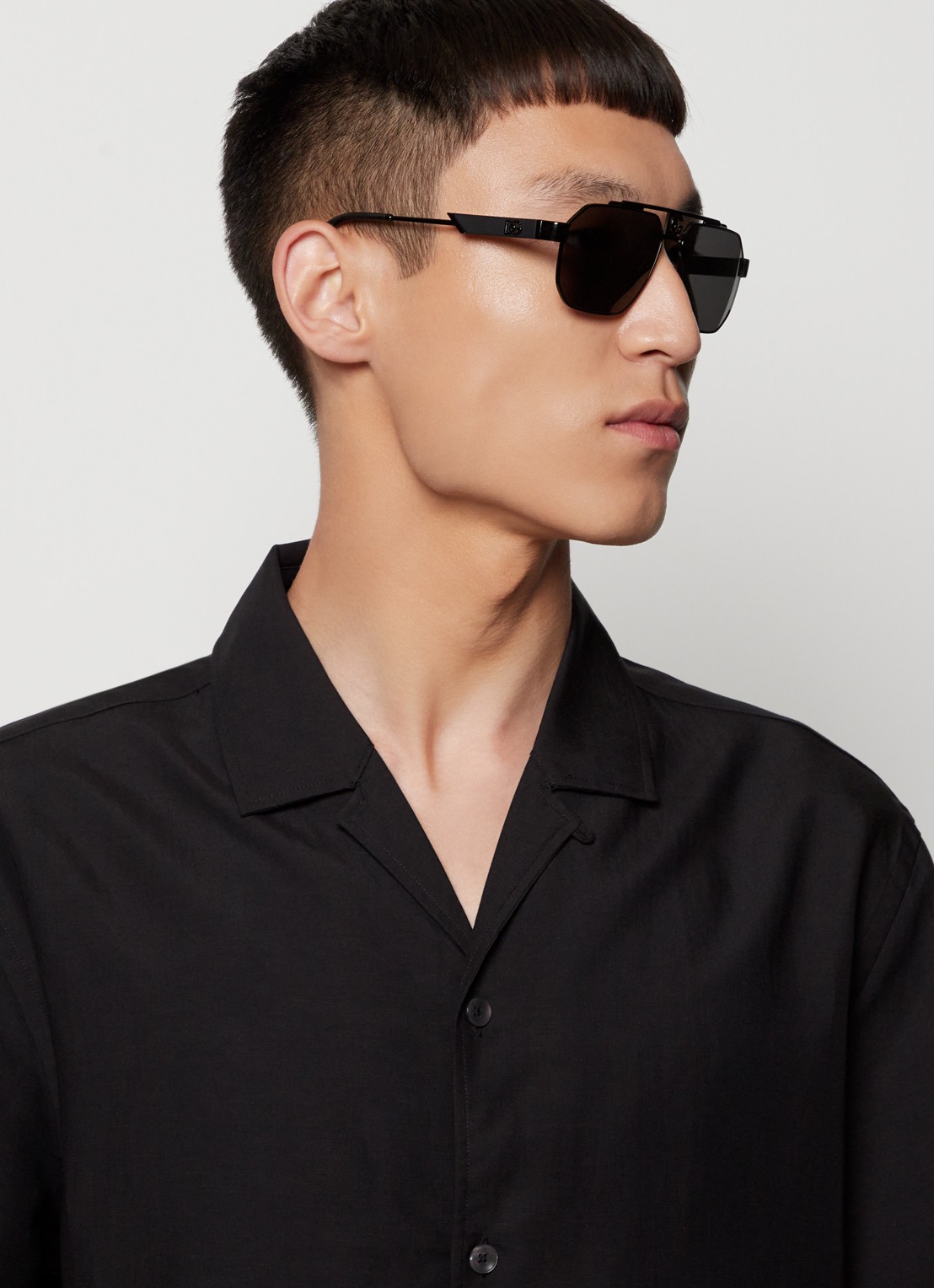 Dolce & Gabbana Dark Sicily zonnebril DG2294  - voorkant 5 zwart