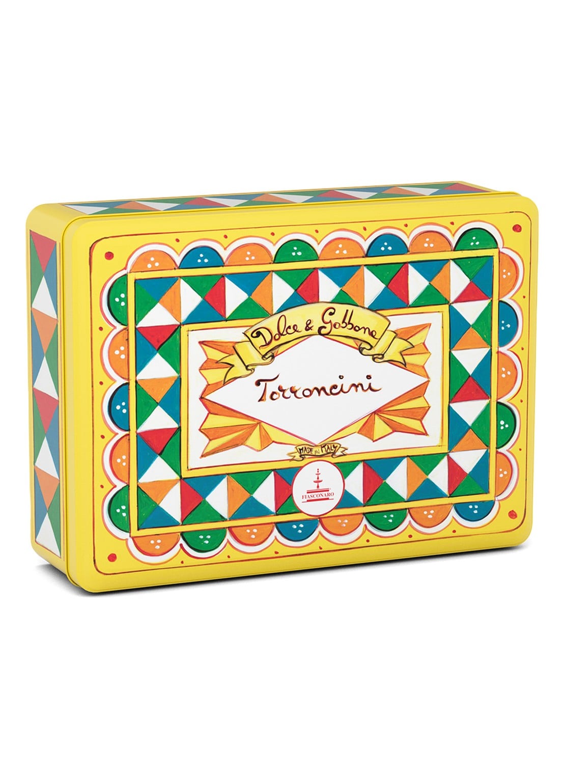 Dolce & Gabbana Fiasconaro assortiment mini nougat 250 gram - voorkant beige