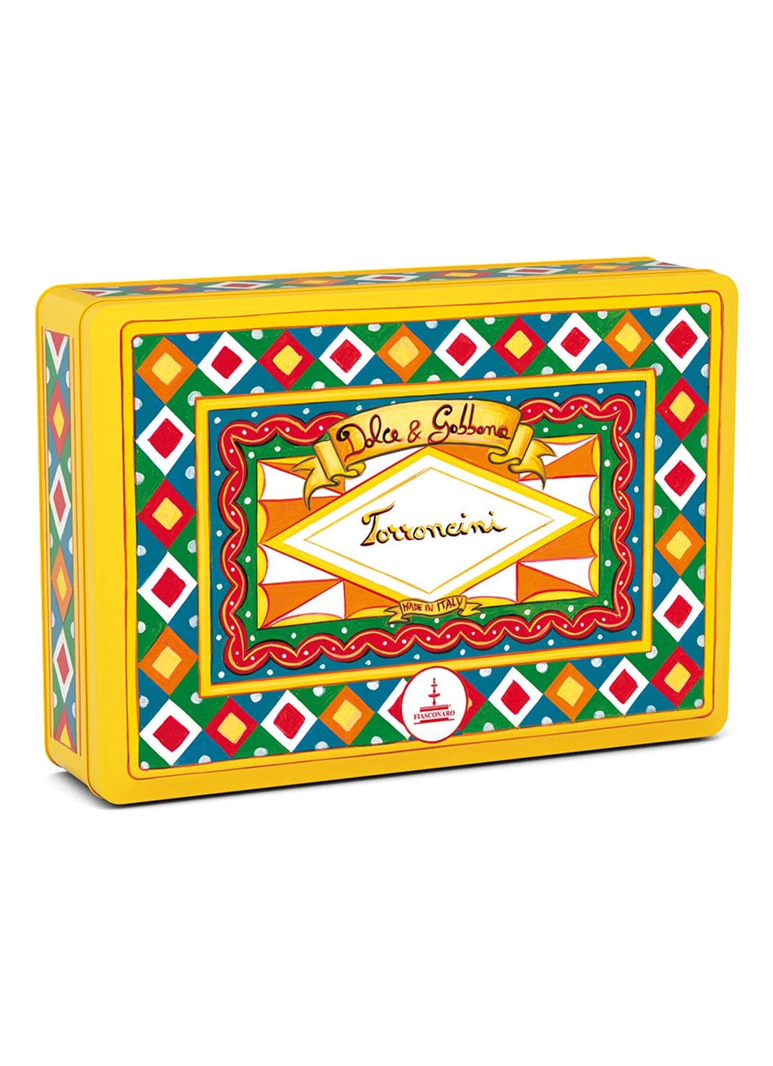 Dolce & Gabbana Fiasconaro assortiment mini nougat 500 gram - voorkant beige