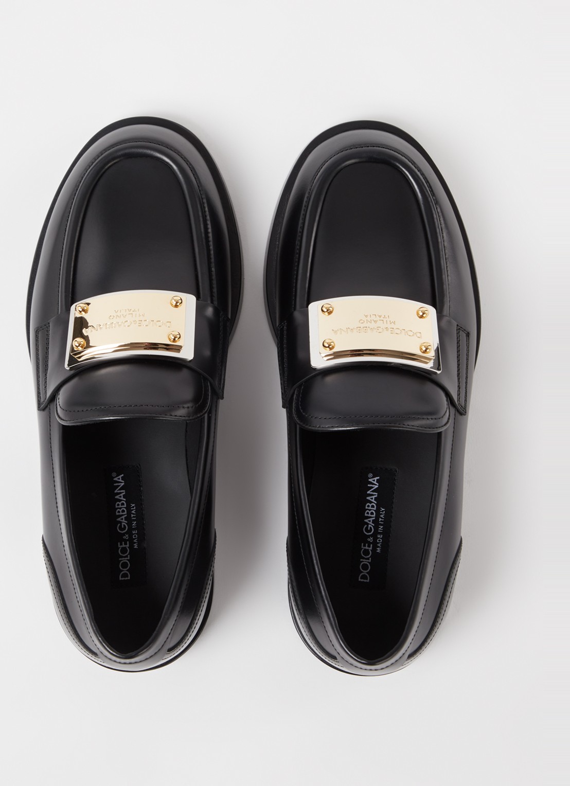 Dolce & Gabbana Miami loafer van kalfsleer - detail 3 zwart