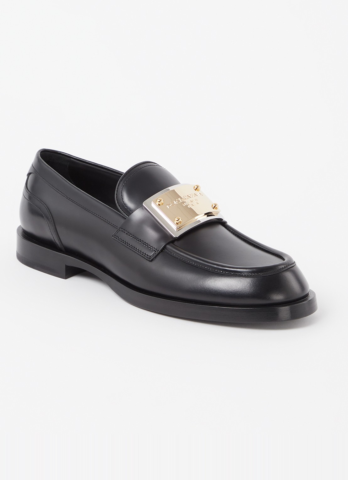 Dolce & Gabbana Miami loafer van kalfsleer - voorkant 6 zwart