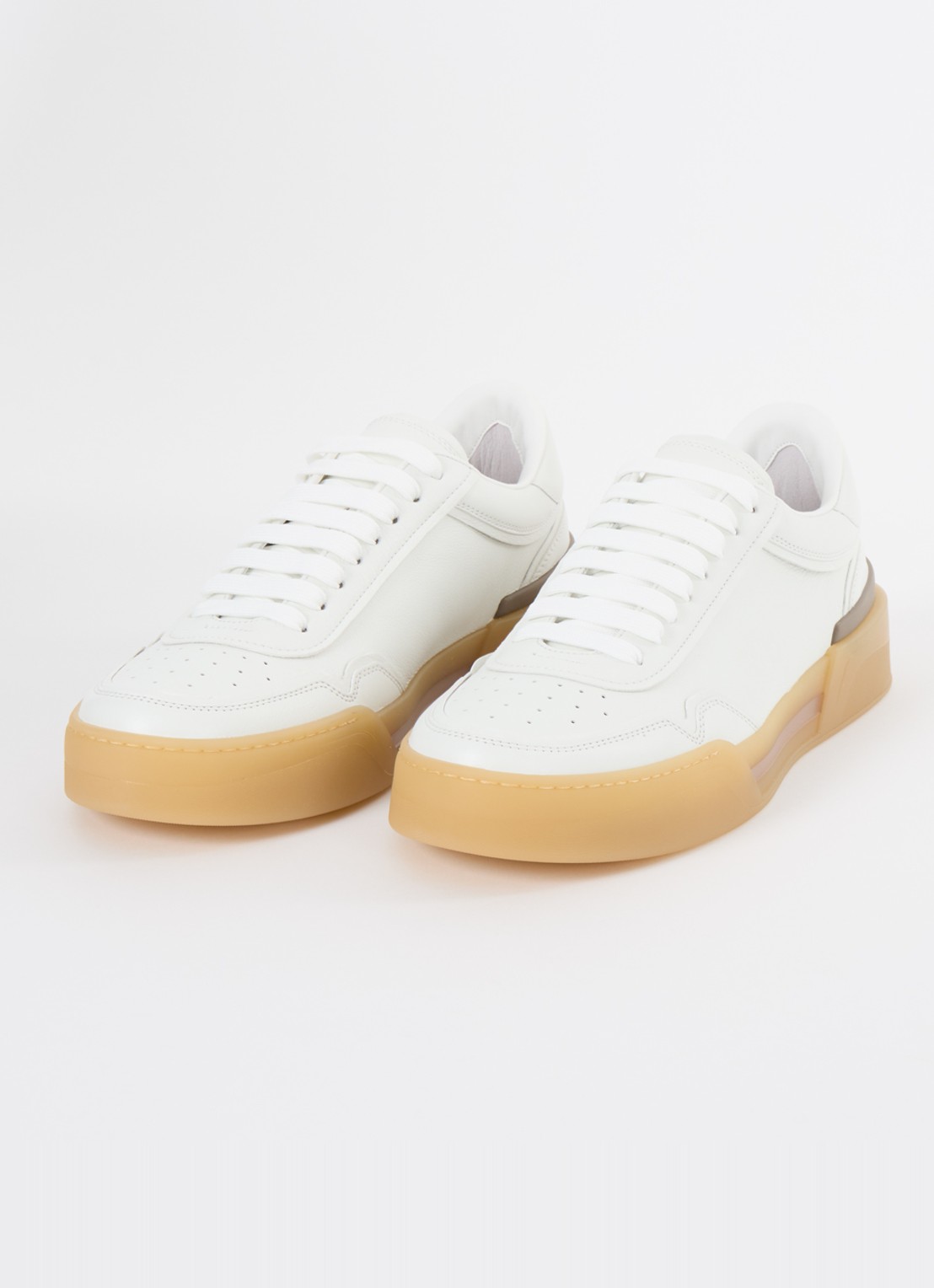 Dolce & Gabbana New Roma sneaker van kalfsleer - detail 4 gebroken wit