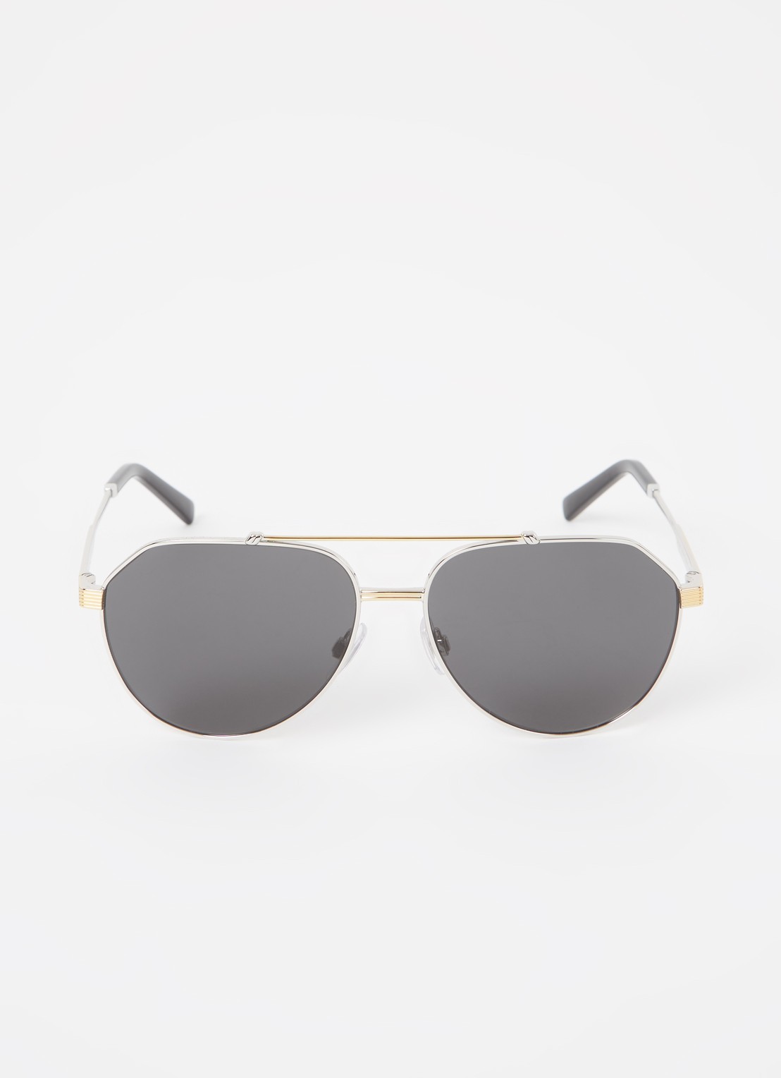 Dolce & Gabbana Piloten zonnebril DG2288  - voorkant 2 zilver